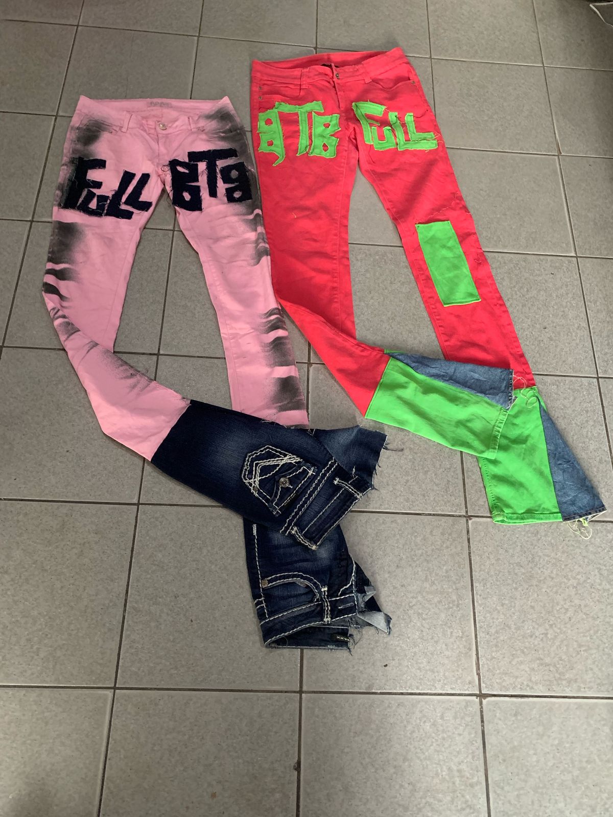 Stacked jeans BTB
